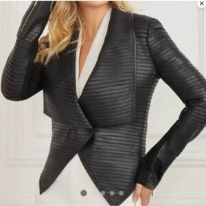 Marciano Shayna Drape Leather Jacket